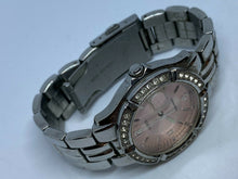 Load image into Gallery viewer, Guess Lady 100m Silver Steel Rhinestone Analog Quartz Watch Hour~Date~New Batter