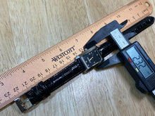 Load image into Gallery viewer, Unused Yamaha Lady Silver Black Rectangle Leather Quartz Watch Hours~New Battery