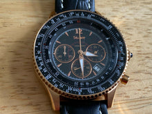 Load image into Gallery viewer, Stauer 19405 Midnight FLYBOY Men Analog Quartz Chronograph Watch Hour~New Batter