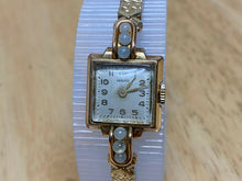 Load image into Gallery viewer, Vintage Provita Lady 10k Gold Filled Band Square Hand-Wind Mechanical Watch Hour