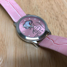 Load image into Gallery viewer, Debbie Brooks Pink Silver Moving Goods Leather Analog Quartz Watch Hour~New Batt