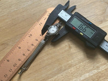 Load image into Gallery viewer, VTG Gruen Lady 17J 10k GF Band 10 Real Diamonds Hand-Wind Mechanical Watch Hours