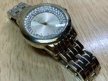 Load image into Gallery viewer, Relic Lady 30m Gold Tone Rhinestone Analog Quartz Watch Hours~New Battery