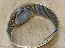 Load image into Gallery viewer, Vintage Jules Jurgensen Men Gold Tone Analog Quartz Watch Hour~Day Date~New Batt