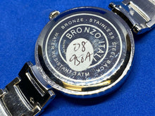 Load image into Gallery viewer, Unused Bronzo Italia Lady Silver Swiss Parts Analog Quartz Watch Hour~New Batter