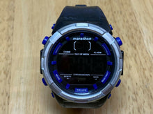 Load image into Gallery viewer, Marathon By Timex Mens Reverse LCD Digital Alarm Chrono Watch Hours~New Battery