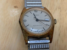 Load image into Gallery viewer, Vintage Timex Sprite Men Small Gold Tone Stretc Hand-Wind Mechanical Watch Hour