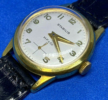 Load image into Gallery viewer, Vintage Stabilis Men Lady Gold Tone Small Second Hand-Wind Mechanical Watch Hour