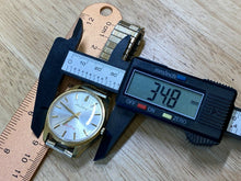 Load image into Gallery viewer, Vintage Helbros Electric Mens Gold Tone Loud Beat Analog Watch Hours~New Battery