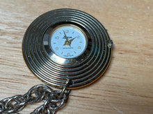 Load image into Gallery viewer, Vintage Lady Nelson Gold Tone Hand-Wind Up Necklace Pendant Pocket Watch Hours