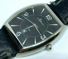 Load image into Gallery viewer, Vintage Milner's Mens Silver Sapphire Curved Quartz Watch Hours~Date~New Battery