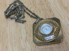 Load image into Gallery viewer, Vintage Caravelle By Bulova Lady Gold Tone Hand-Wind Pendant Pocket Watch Hours
