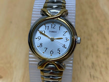 Load image into Gallery viewer, Nice Timex Lady 30m Dual Tone Stretch Band Analog Quartz Watch Hours~New Battery