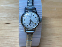 Load image into Gallery viewer, Vintage Timex 400 Lady 17J Classic Silver Stretch Band Hand-Winding Watch Hours