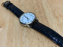 Load image into Gallery viewer, Timex Men 30m Gold-White Leather Band Analog Quartz Watch Hours~Date~New Battery