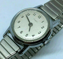Load image into Gallery viewer, Early Vintage Timex Lady Classic Silver Stretch Hand-Wind Mechanical Watch Hours