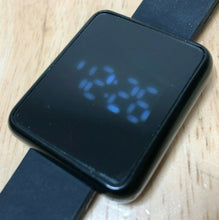 Load image into Gallery viewer, Charming Charlie Mens Black Modern Touch Blue LED Digital Quartz Watch Hour~Date