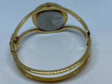 Load image into Gallery viewer, Anne Klein II Lady Gold Tone White Cuff Bangle Analog Quartz Watch Hour~New Batt