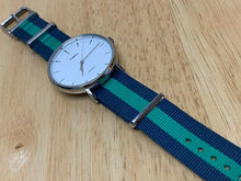 Load image into Gallery viewer, Timex Indiglo 40mm Mens 30m Silver White Analog Quartz Watch Hours~New Battery