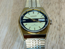 Load image into Gallery viewer, Vintage Luxury Rotomatic Men Gold Tone Hand Wind Mechanical Watch Hours~Day Date