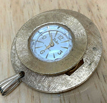 Load image into Gallery viewer, VTG Pedre Lady 17 Jewels Gold Tone Hand-Wind Necklace Pendant Pocket Watch Hours
