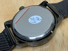 Load image into Gallery viewer, Unused Genuine Diamond Mens All Black Mesh Analog Quartz Watch Hours~New Battery