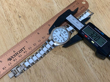 Load image into Gallery viewer, Anne Klein 10/9119 Lady 30m Silver Ceramic Analog Quartz Watch Hours~New Battery