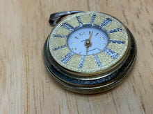 Load image into Gallery viewer, Vintage Newbrook Lady Mystery Bezel Hand-Wind Necklace Pendant Pocket Watch Hour
