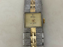 Load image into Gallery viewer, Vintage Le Baron Hong Kong Lady Dual Tone Square Hand-Wind Mechanical Watch Hour