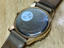 Load image into Gallery viewer, GUESS Lady Gold Tone Steel Rhinestone Analog Quartz Watch Hour~Date Day~New Batt