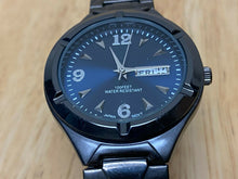 Load image into Gallery viewer, FMD Men Japan Movt Black Blue Stretch Analog Quartz Watch Hour~Day Date~New Batt