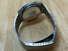 Load image into Gallery viewer, RARE Vintage Time Men Silver Digital Stopwatch Watch Hour~Light~Date~New Battery