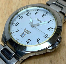 Load image into Gallery viewer, Carriage Timex Men 30m Classic Silver Analog Quartz Watch Hours~Date~New Battery