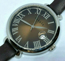 Load image into Gallery viewer, Dakota Lady Silver Brown Leather Japan Movt Analog Quartz Watch Hours~New Batter