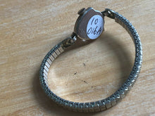 Load image into Gallery viewer, VTG Bulova Lady 10k White RGP Triangle Cocktail Hand-Wind Mechanical Watch Hour