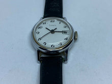 Load image into Gallery viewer, Vintage Timex Lady Classic Silver White Hand-Wind Mechanical Watch Hours~Date