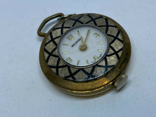Load image into Gallery viewer, VTG Woldman Lady Swiss Gold Tone Hand-Wind Necklace Pendant Pocket Watch Hours