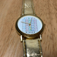 Load image into Gallery viewer, Vintage WINNER Bingo Men Lady Gold Tone Analog Quartz Watch Hours~New Battery