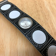 Load image into Gallery viewer, DKNY NY-3261 Lady 50m Silver Leather Cuff Analog Quartz Watch Hours~New Battery