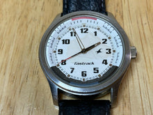 Load image into Gallery viewer, Vintage Fastrack India Men 50m Silver Leather Analog Quartz Watch Hours~New Batt