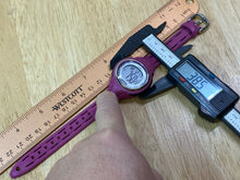 Load image into Gallery viewer, Timex Ironman Indiglo Lady Purple Oval Digital Alarm Chrono Watch Hours~New Batt