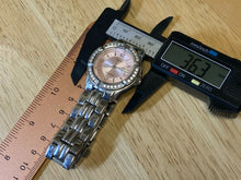 Load image into Gallery viewer, Guess Lady 100m Silver Steel Rhinestone Analog Quartz Watch Hour~Date~New Batter