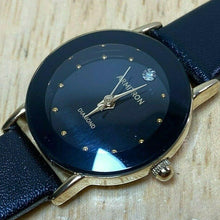 Load image into Gallery viewer, Armitron Lady Gold-Black Genuine Diamond Analog Quartz Watch Hours~New Battery