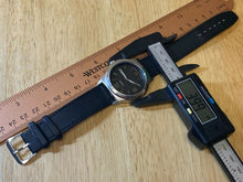 Load image into Gallery viewer, Timex Indiglo Men 50m Silver Black Analog Quartz Watch Hour~Day Date~New Battery