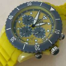 Load image into Gallery viewer, 40 Nine Chrono Sport Mens Yellow Gray Analog Quartz Watch Hours~Date~New Battery