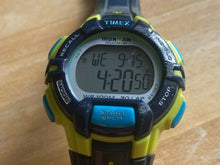 Load image into Gallery viewer, Timex Ironman Men 100m Green Black Digital Alarm Chrono Watch Hours~New Battery
