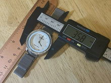 Load image into Gallery viewer, Zymes Japan Lady Silver Rhinestone Mesh Band Analog Quartz Watch Hour~New Batter