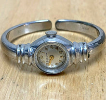 Load image into Gallery viewer, Vintage Bulova Lady 10k RGP 1/10 GF Cuff Bangle Hand-Wind Mechanical Watch Hours