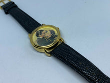 Load image into Gallery viewer, VTG Gone With The Wind Mens Gold Tone Analog Quartz Musical Watch Hours~New Batt