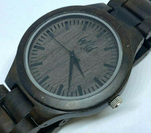 Load image into Gallery viewer, Wild Men All Dark Brown Solid Wood Groomsman Analog Quartz Watch Hour~New Batter